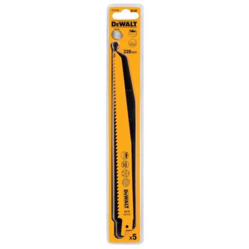 DEWALT Orrfűrészlap, 228mm, 5db, műanyag, kettősfém