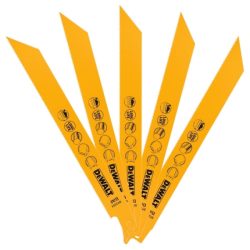 DEWALT Orrfűrészlap, 203mm, 5db, fém, 3mm, kettősfém DEWALT Orrfűrészlap, 203mm, 5db, fém, 3mm, kettősfém