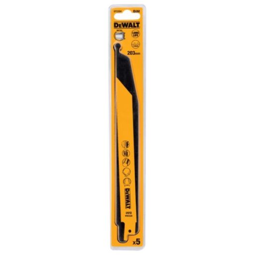 DEWALT Orrfűrészlap, 203mm, 5db, fém, 3mm, kettősfém