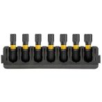 DEWALT Tartozékkészlet, 25 mm 7 részes hegytartó