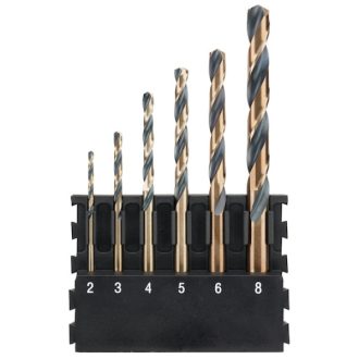DEWALT Hegytartó, fémfúró, hengeres szárral, 6db