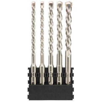 DEWALT Hegytartó, SDS-Plus fúrók, 5db, 6-12x160mm
