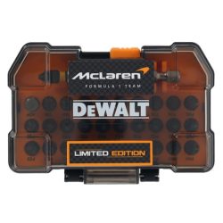 DEWALT Bitkészlet, McLaren, 25mm, 32db, ütvecsavarozóhoz DEWALT Bitkészlet, McLaren, 25mm, 32db, ütvecsavarozóhoz