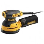 DEWALT Excentercsiszoló, 125mm, 280W, szabályozható DEWALT Excentercsiszoló, 125mm, 280W, szabályozható