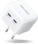 Vention USB-C+C (2port,35W/35W,fehér), töltő