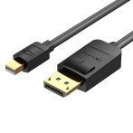   Vention mini Displayport -> Displayport,  (fekete), 2m,  kábel