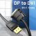 Vention Displayport -> DVI, (fekete), 1,5m, kábel