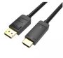 Vention Displayport 4K -> HDMI, (fekete), 5m, kábel