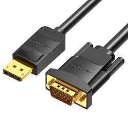 Vention Displayport -> VGA (fekete), 1,5m, kábel