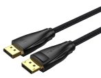   Vention Displayport/M -> Displayport/M (Szövet, fekete), 2m,  kábel