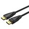 Vention Displayport/M -> Displayport/M  (Szövet, fekete), 10m, kábel