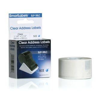   Seiko Instruments SLP-2RLC, Áttetsző, Fehér, Öntapadós nyomtatócimke, 8,9 cm, 2,8 cm, 260 db, 130 db