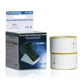   Seiko Instruments SLP-RMRL, Fehér, Öntapadós nyomtatócimke, Eltávolítható, 5,1 cm, 2,8 cm, 440 db