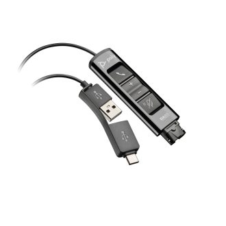   HP Poly DA85 USB – QD-adapter, Interfész adapter, 3 g, Fekete