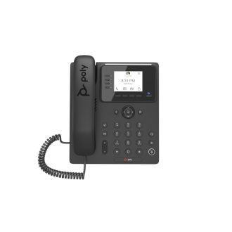   HP Poly CCX 350 üzleti médiatelefon Microsoft Teams- és PoE-támogatással, IP telefon, Fekete, Vezetékes telefonkagyló, Android 12, LCD, 7,11 cm (2.8")