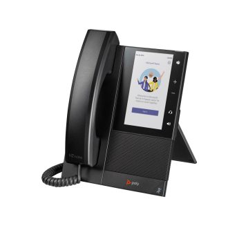   HP Poly CCX 505 üzleti médiatelefon Microsoft Teams- és PoE-támogatással, IP telefon, Fekete, Vezetékes telefonkagyló, Android 12, 24 sorok, LCD