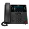 HP Poly VVX 450 12-Line IP Phone and PoE-enabled, IP telefon, Fekete, Vezetékes telefonkagyló, 12 sorok, LCD, 10,9 cm (4.3")