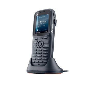   HP Poly Rove 20 egybázisos DECT 1880–1900 MHz-es B1 bázisállomás és 20 telefon-kézibeszélő készlet, Fekete, 50 M, TFT, 5,08 cm (2"), 128 x 160 pixelek, G.165, G.168