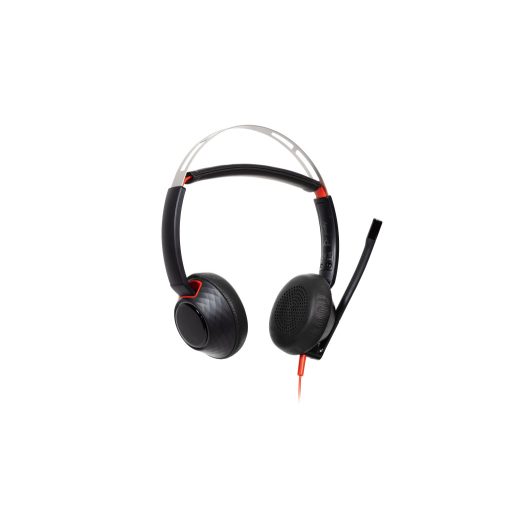 HP Poly Blackwire 5220 sztereó USB-C headset + 3,5 mm-es csatlakozó + USB-C–USB-A-adapter, Vezetékes, Hívás/zene, 20 - 20000 Hz, 300 g, Headset, Fekete
