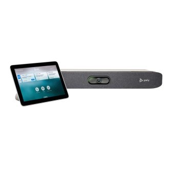   HP Poly Studio X30 All-In-One videoegység és TC8 vezérlő készlet, Videokollaborációs eszköz, 4K Ultra HD, 60 fps, 5x, Fekete, Szürke