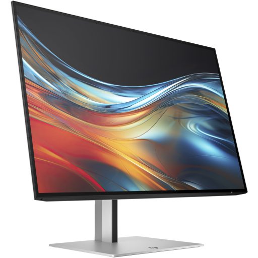 HP Series 7 Pro 24 inch WUXGA Monitor - 724pn, 61 cm (24"), 1920 x 1200 pixelek, WUXGA, LCD, 5 ms, Fekete, Ezüst