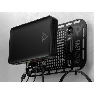   HP Poly Studio G62 Video Conferencing System With Mounting Plate Kit, Személyi videokonferencia rendszer, 4K Ultra HD, 30 fps, Fekete