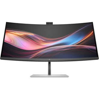   HP Series 7 Pro 34 inch WQHD Conferencing Monitor - 734pm, 86,4 cm (34"), 3440 x 1440 pixelek, Wide Quad HD, LCD, 5 ms, Fekete, Ezüst