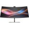 HP Series 7 Pro 34 inch WQHD Conferencing Monitor - 734pm, 86,4 cm (34"), 3440 x 1440 pixelek, Wide Quad HD, LCD, 5 ms, Fekete, Ezüst