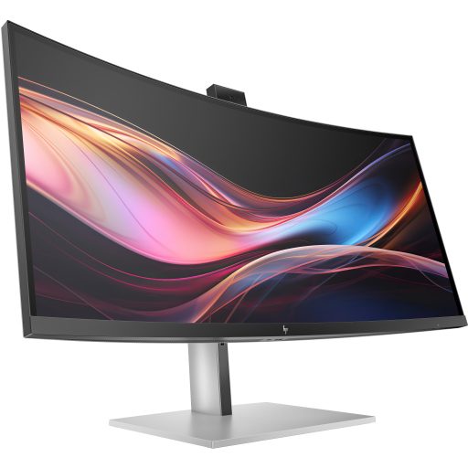 HP Series 7 Pro 34 inch WQHD Conferencing Monitor - 734pm, 86,4 cm (34"), 3440 x 1440 pixelek, Wide Quad HD, LCD, 5 ms, Fekete, Ezüst