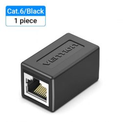 Vention UTP (Cat.6,Keystone jack,fekete), 5db, csatlakozó