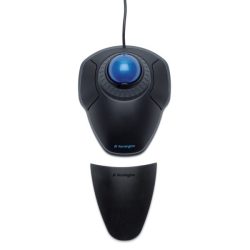 Kensington Orbit trackball egér görgető gyűrűvel, fekete-kék