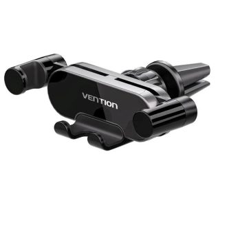   Vention telefon ( mechanikus rögzítéses, szellőzőrácsra, autós, fekete), tartó