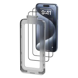 Vention iPhone 15 Pro, (HD edzett üveg, pormentesítővel), telefon kijelző védő üveg