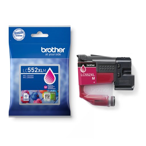 Brother LC552XLM Tintapatron Magenta 16,5 ml 1.500 oldal kapacitás
