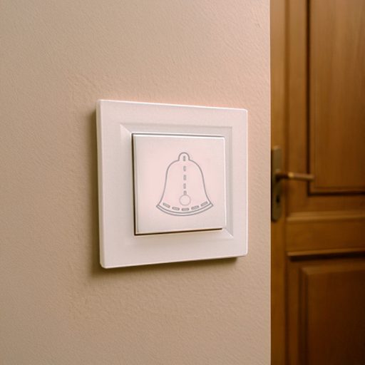 Nova csengő kapcsoló 101N fehér kerettel