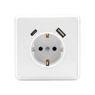 Nova csatlakozóaljzat USB csatlakozóval fehér
