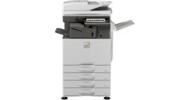 Használt Sharp MX4070N DSDF Wifi, PS3, OCR A3 színes MFP Qwerty + Card Reader + Belső Finisher