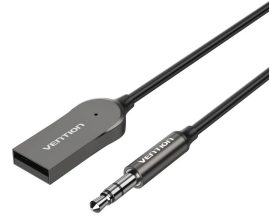 Vention USB (Autóba, bluetooth 5.0 audio, szürke) 1,5m, adapter