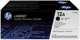 HP Q2612AD Toner Black 2*2.000 oldal kapacitás No.12A