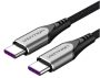   Vention USB-C 3.1/M -> USB-C 3.1/M, (szövet, szürke), 1,5m, kábel