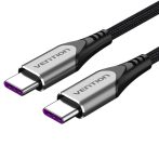   Vention USB-C 2.0/M -> USB-C 2.0/M, (5A,szürke), 2m, kábel