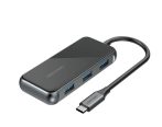   Vention USB-C -> HDMI/USB3.0*3/PD (0,15m Szürke Aluminum Ötvözet), Dokkoló