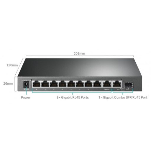TP-LINK SWITCH TL-SG1210MPE 10-Port Gigabit Easy Smart