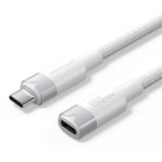   Vention USB-C 3.2/M -> USB-C 3.2/F, 1m,(hosszabbító, fehér, Gen2, 10Gbps), kábel