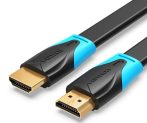 Vention HDMI, 2m, (lapos, fekete) , kábel