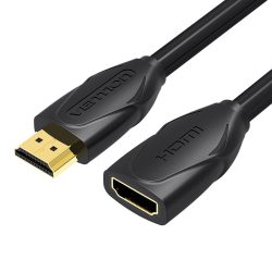 Vention HDMI/M -> HDMI/F (hosszabbító, fekete), 5m, kábel