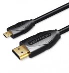 Vention micro HDMI/M -> HDMI/M, (fekete) 2m, kábel