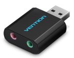 Vention USB külső (fém,fekete), hangkártya