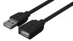   Vention USB-A 2.0/M -> USB-A 2.0/F  (hosszabbító,PVC,fekete), 0,5m, kábel